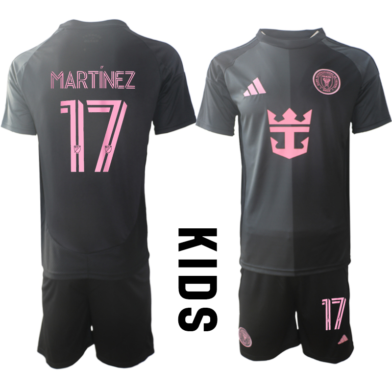 Youth 2025-2026 Club Inter Milan CF away Black #17 Soccer Jersey->customized soccer jersey->Custom Jersey